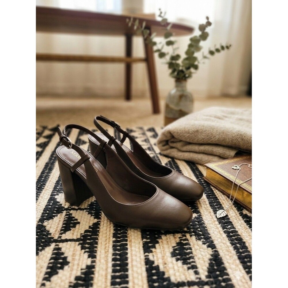 Marc Fisher Valana Pump Shoes 8M  -Dark Brown-
